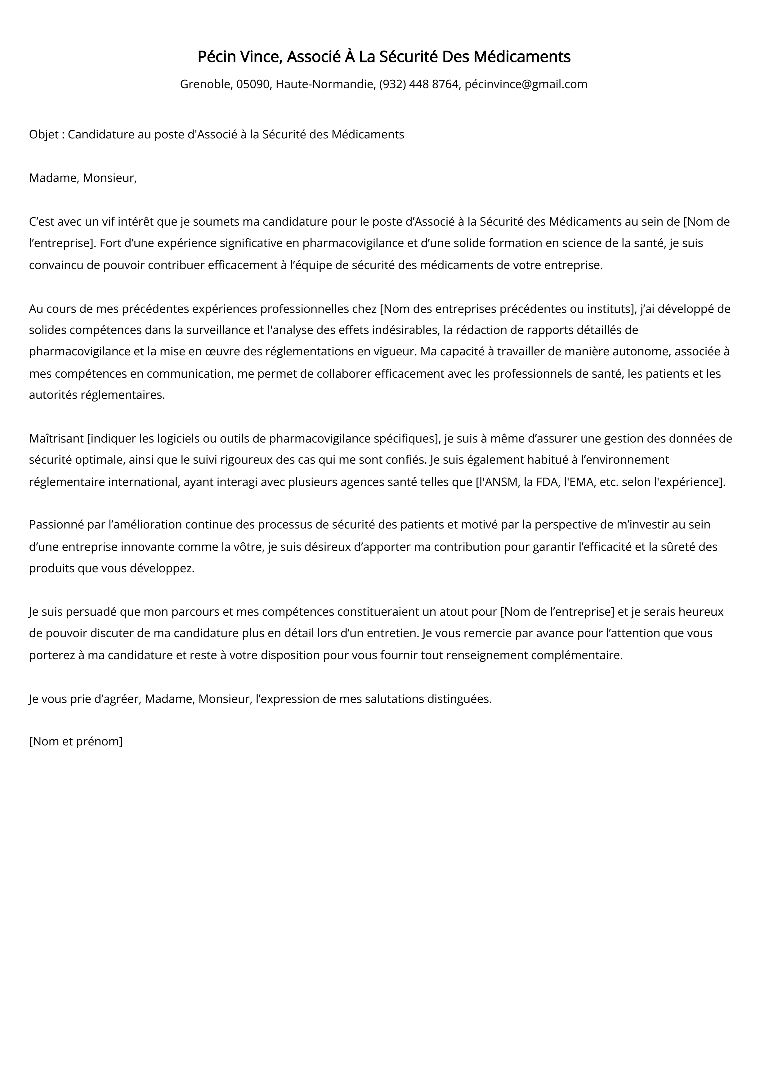 Créer une lettre de motivation