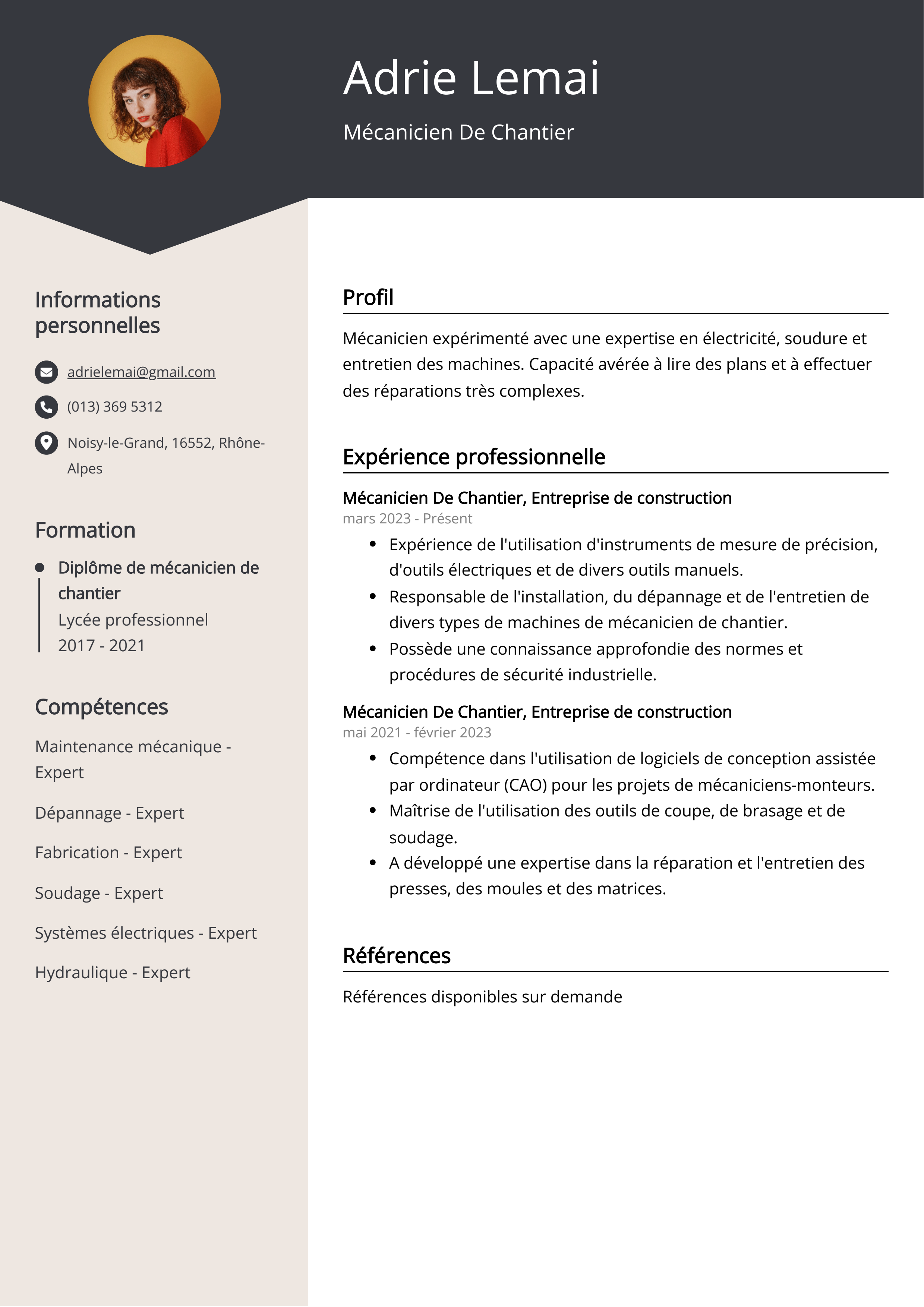 Créer un CV