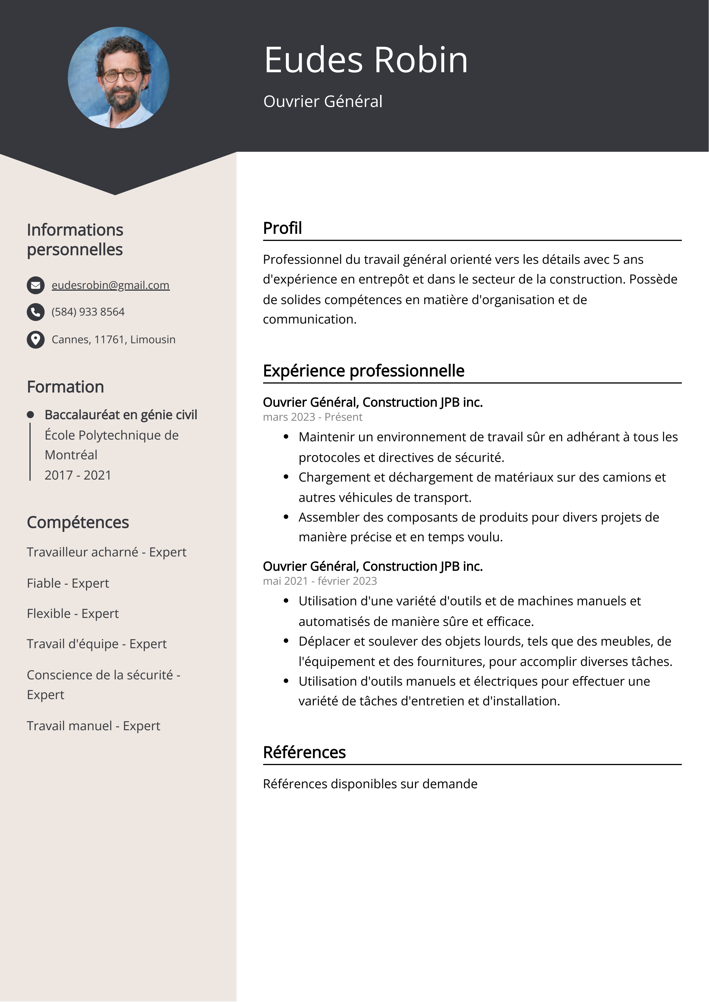 Créer un CV